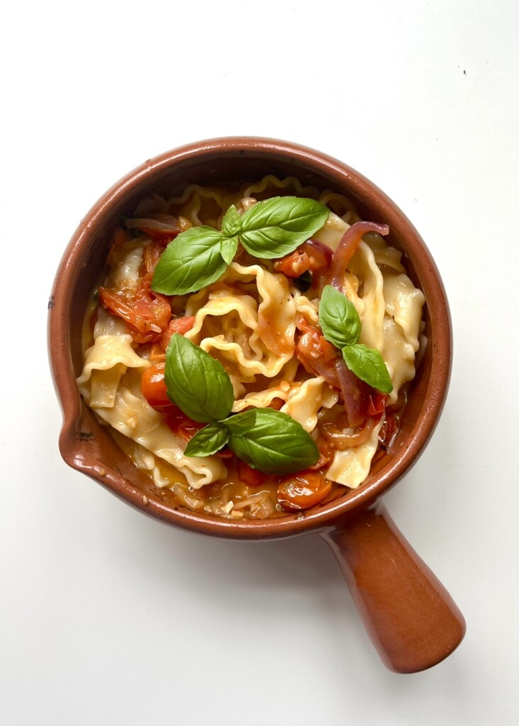 Baked Mozzarella Mafalde Pasta