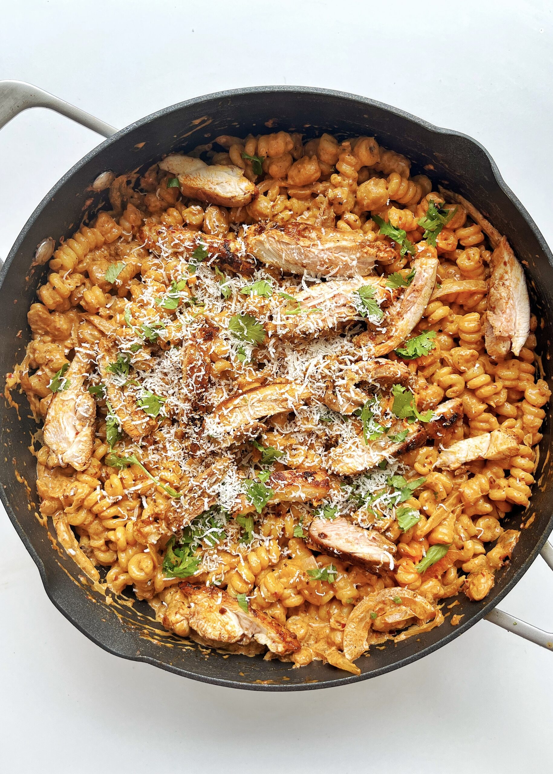 harissa chicken in pan