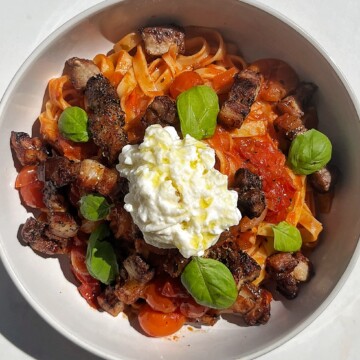 Pork Belly pasta.