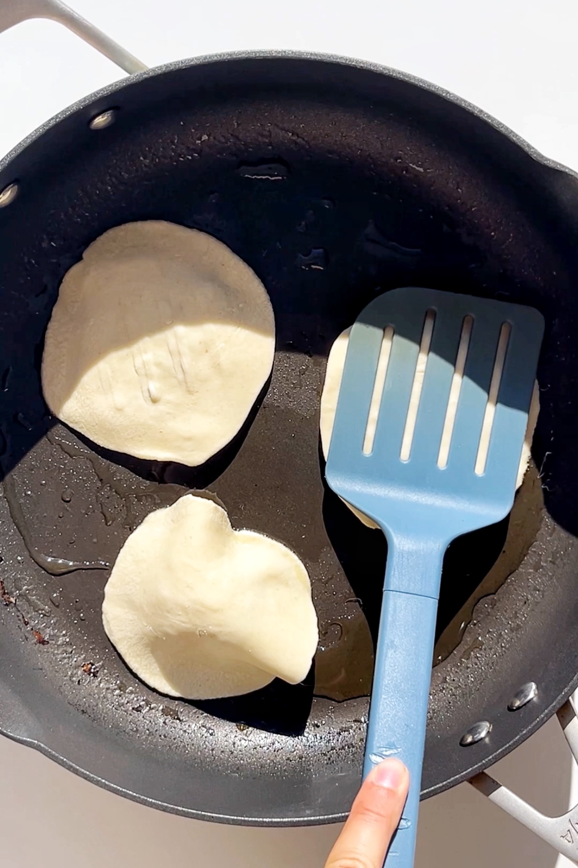 Making smash gyoza.