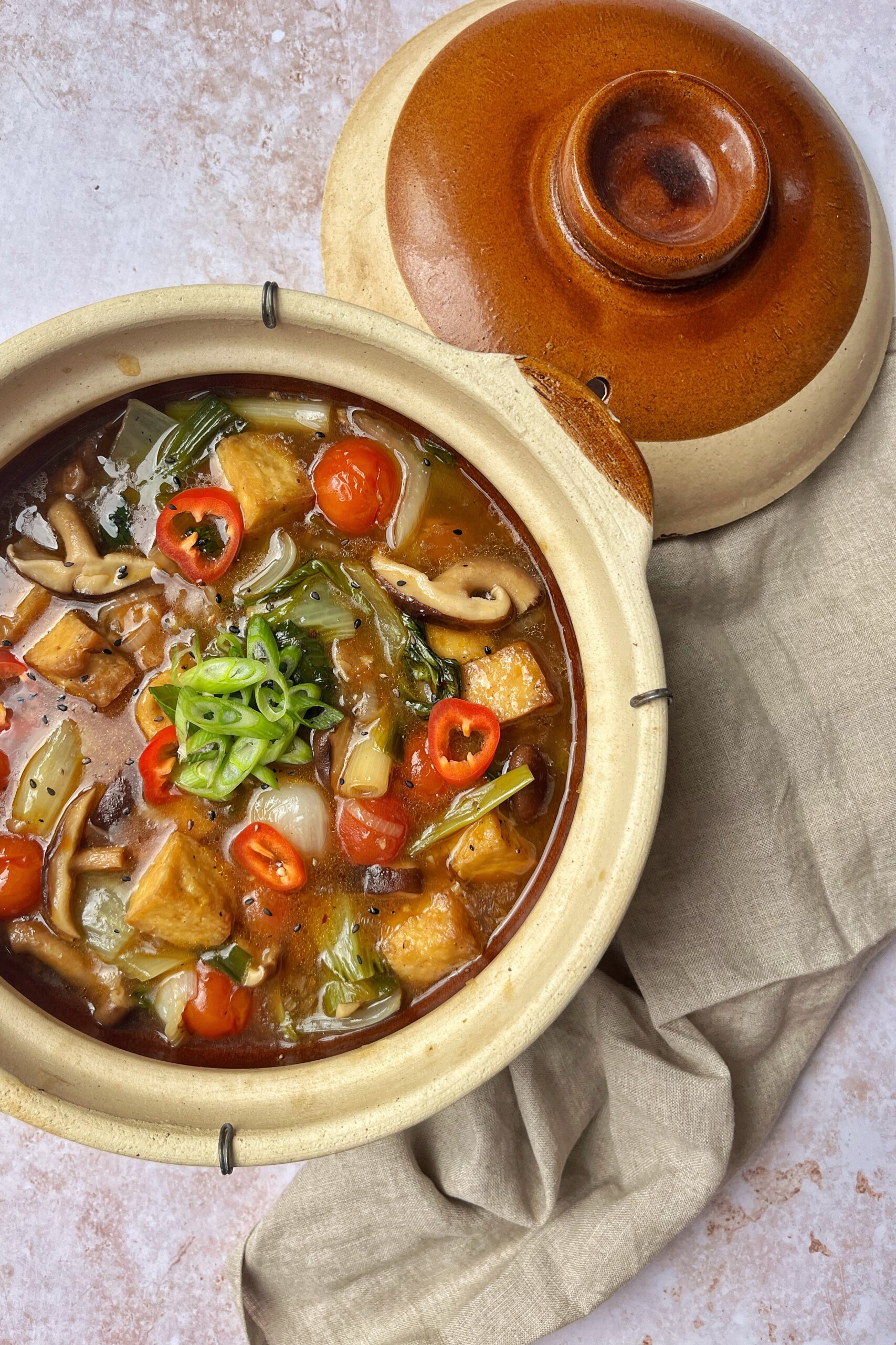 Claypot tofu.