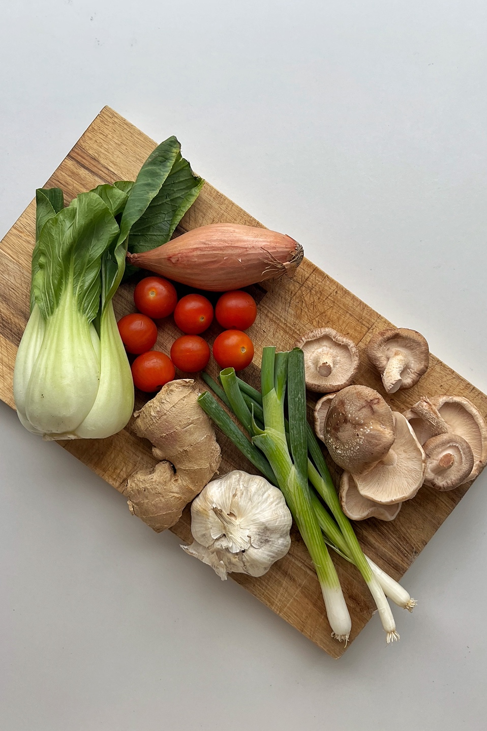 Ingredients for claypot tofu recipe.