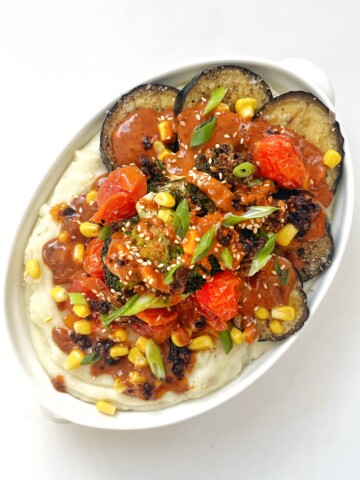 Loaded mashed potato bowls.