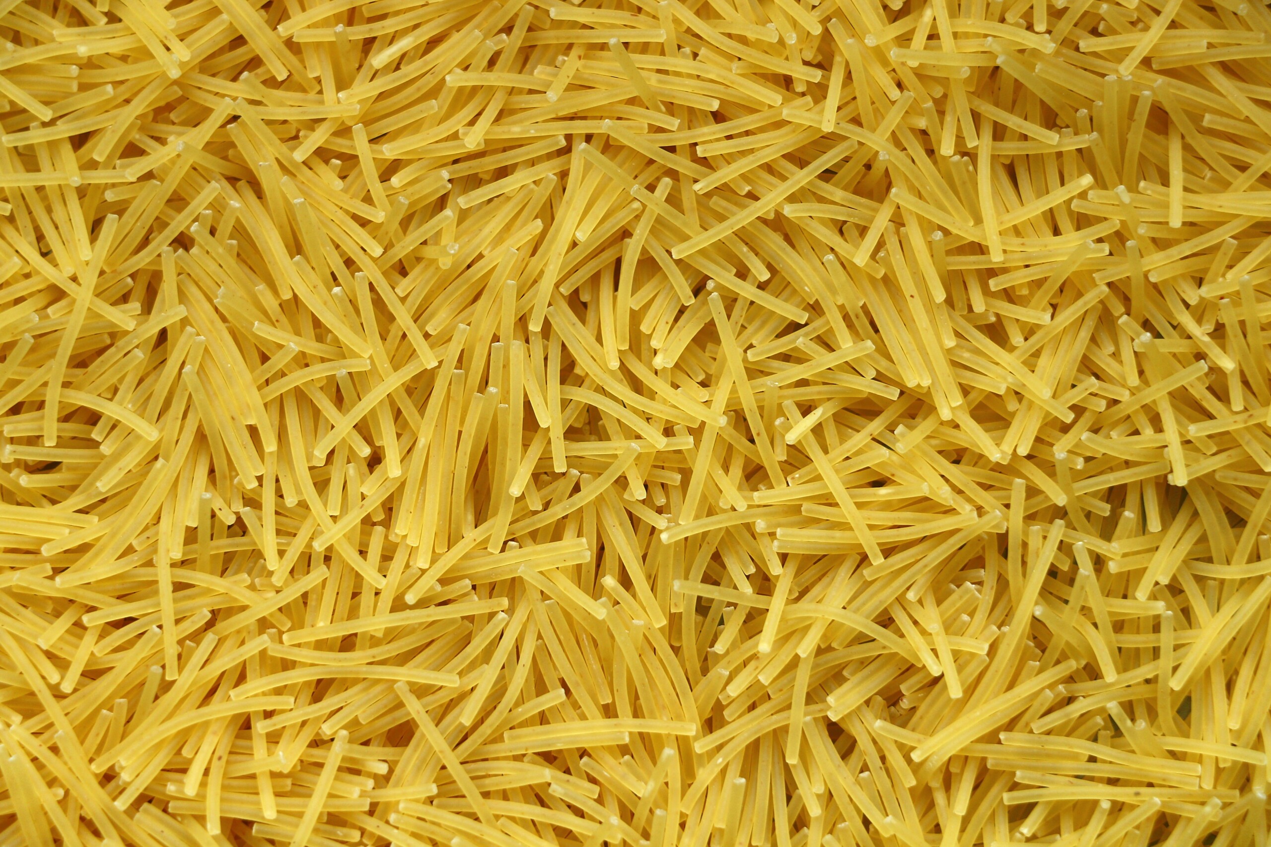 Broken spaghetti.