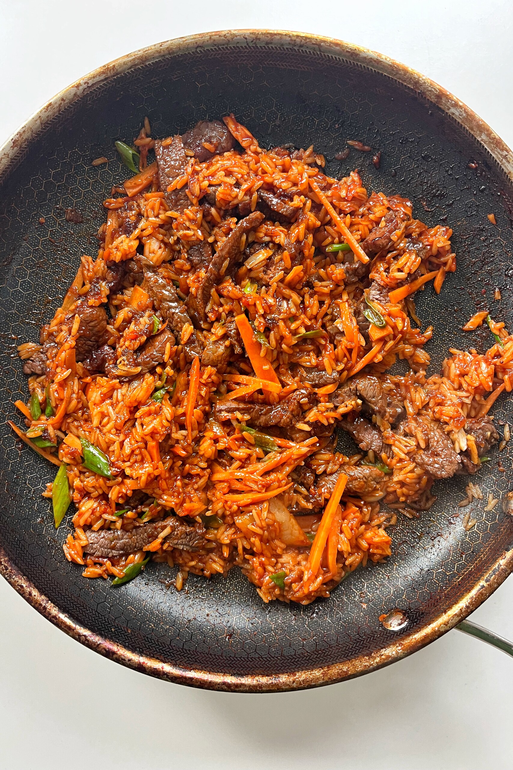 Stir fried bulgogi beef.