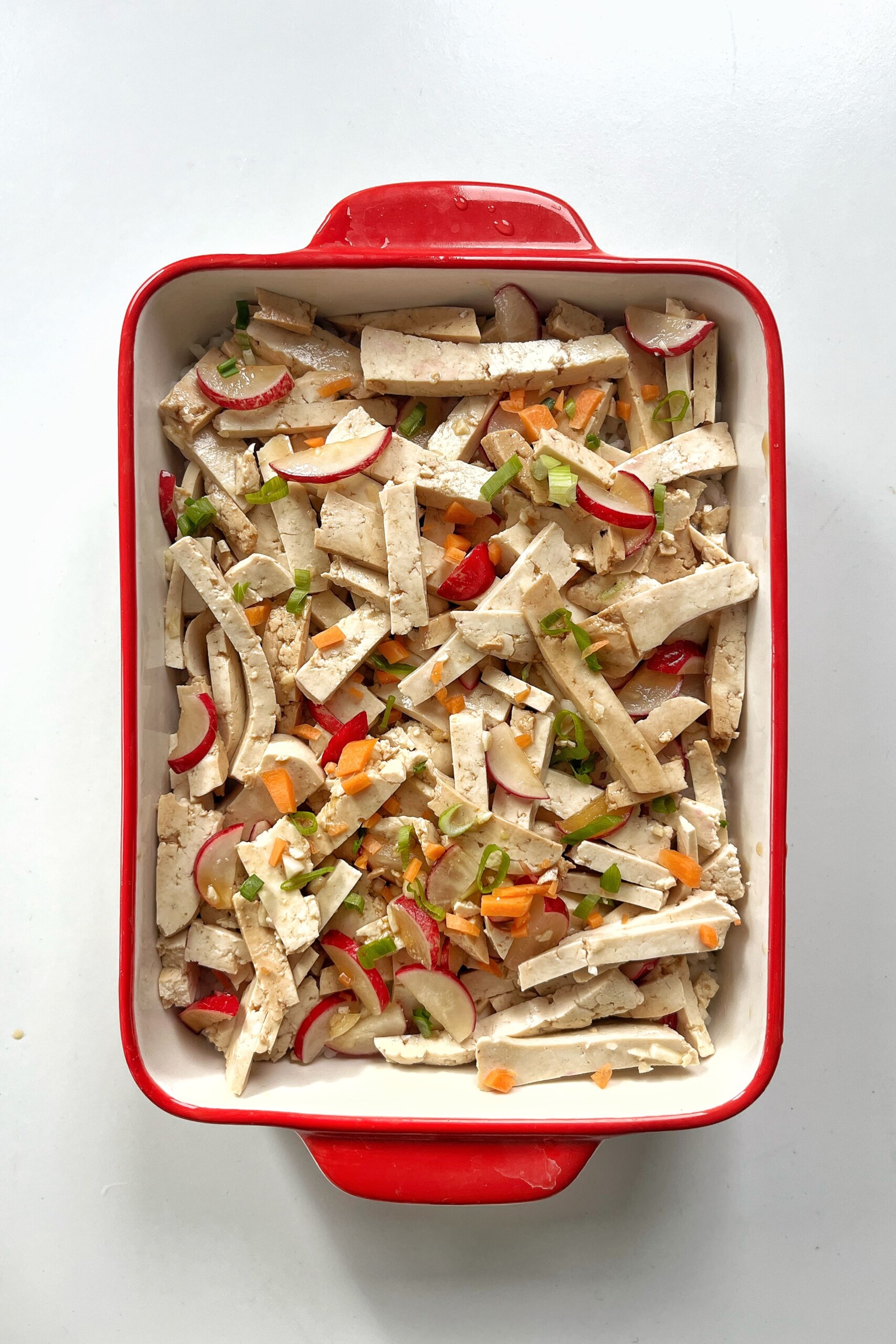Sushi bake vegan.