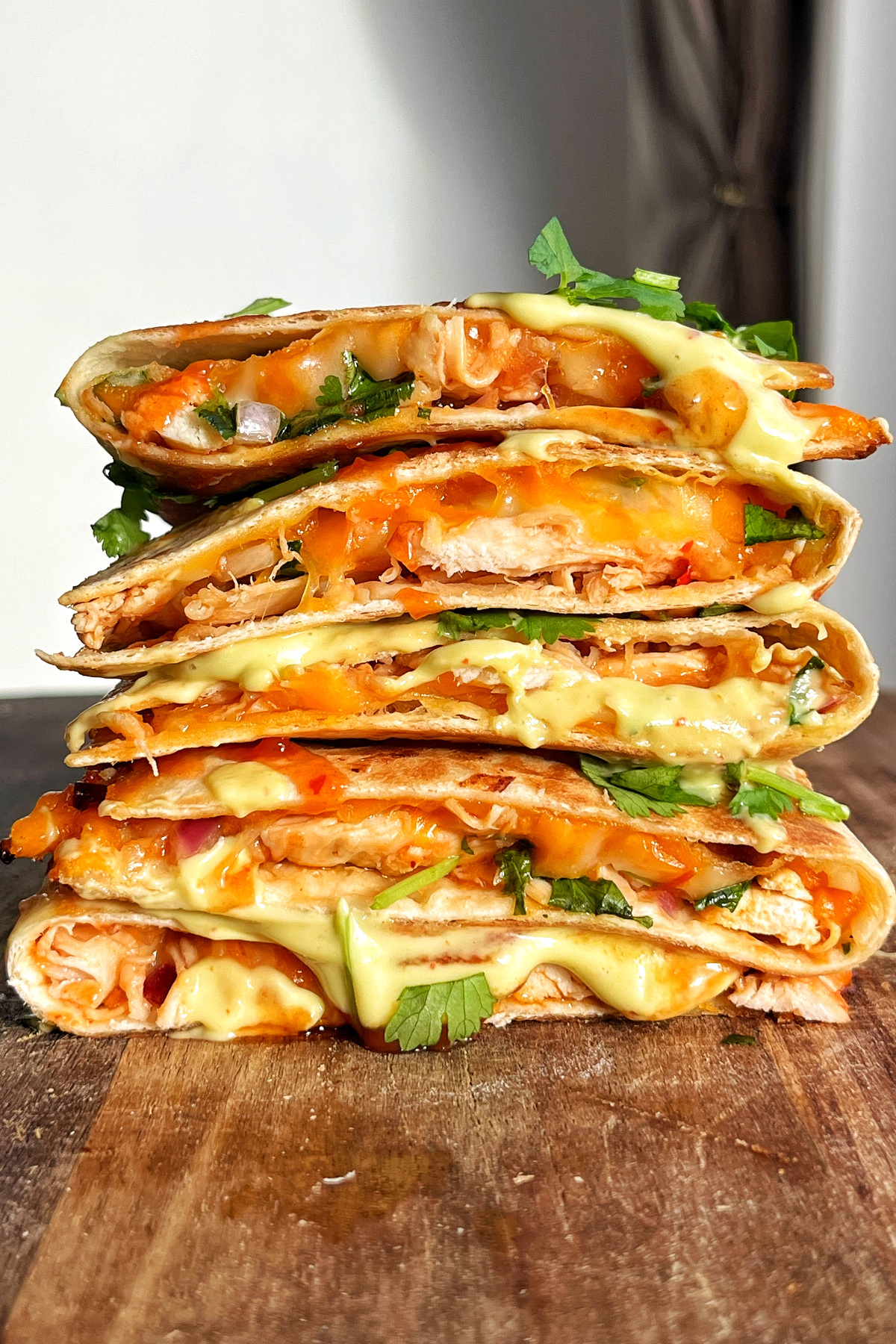 Turkey quesadillas.