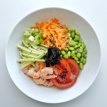 A cold ramen recipe also known as Hiyashi Chuka.