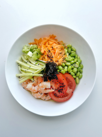 A cold ramen recipe also known as Hiyashi Chuka.