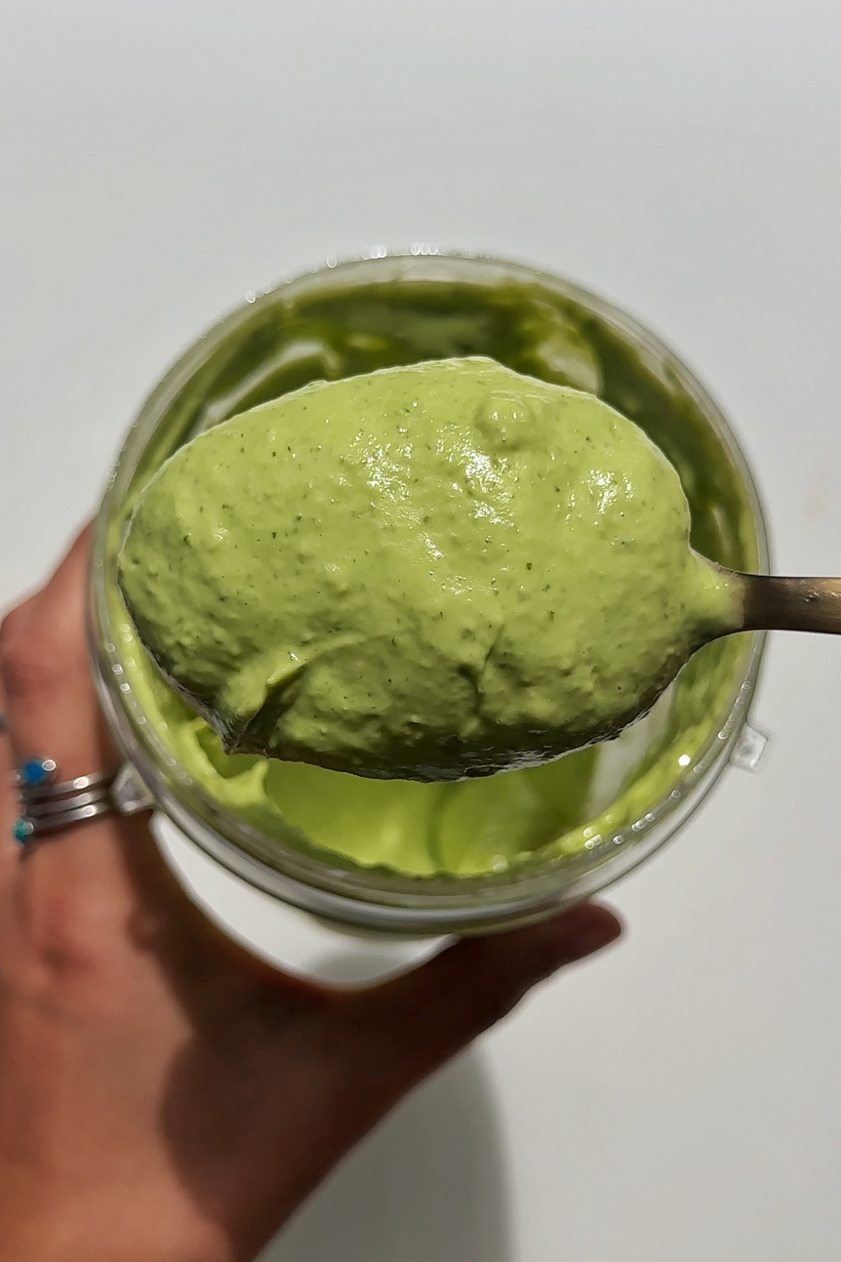 Avocado cilantro sauce.