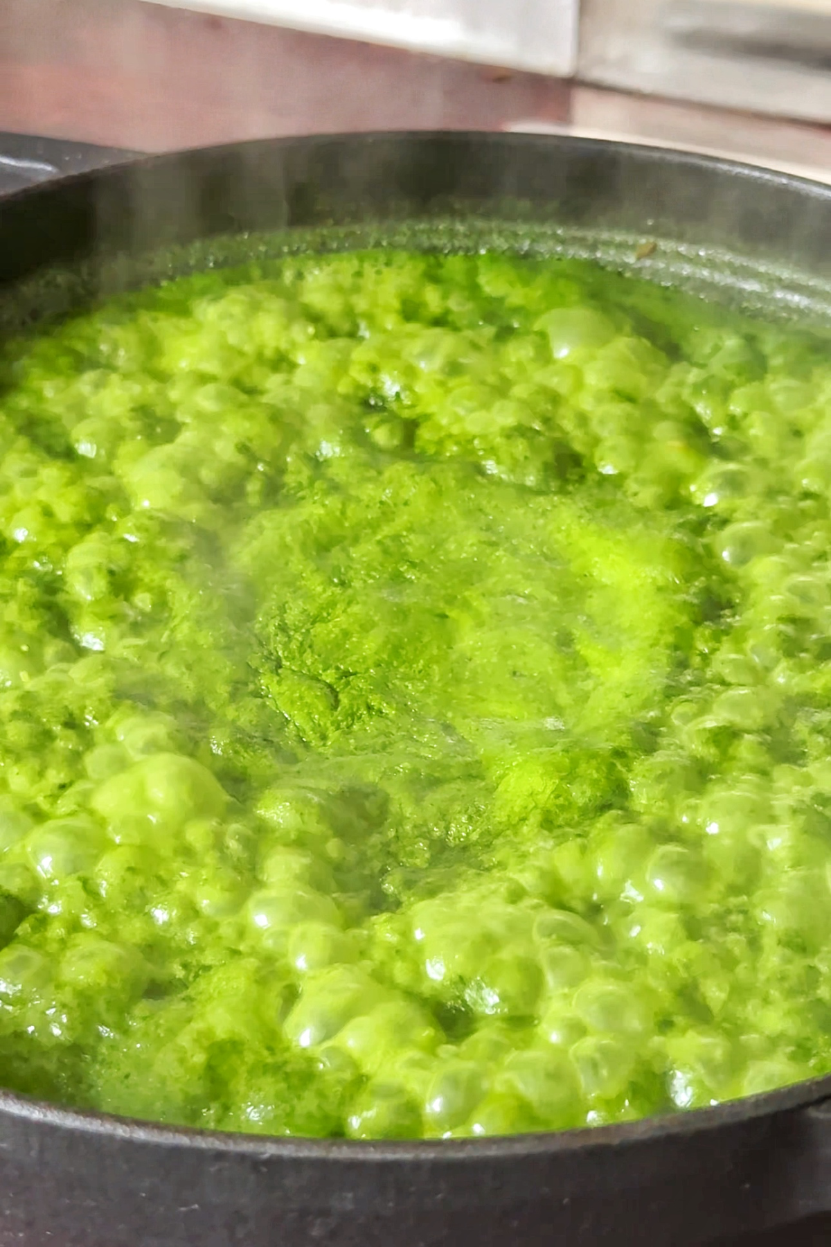 Leaving the spinach dal to simmer.