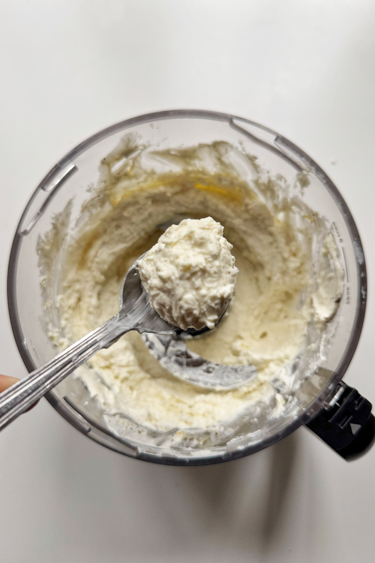 Whipped feta and cream cheese.