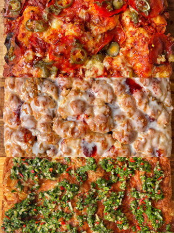focaccia three ways
