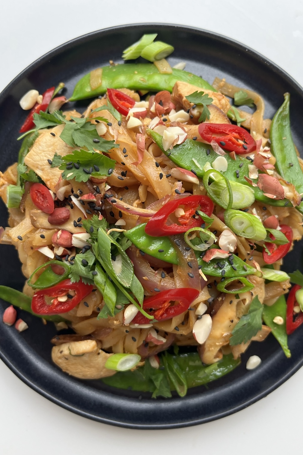 Close up shot of Wagamama pad thai
