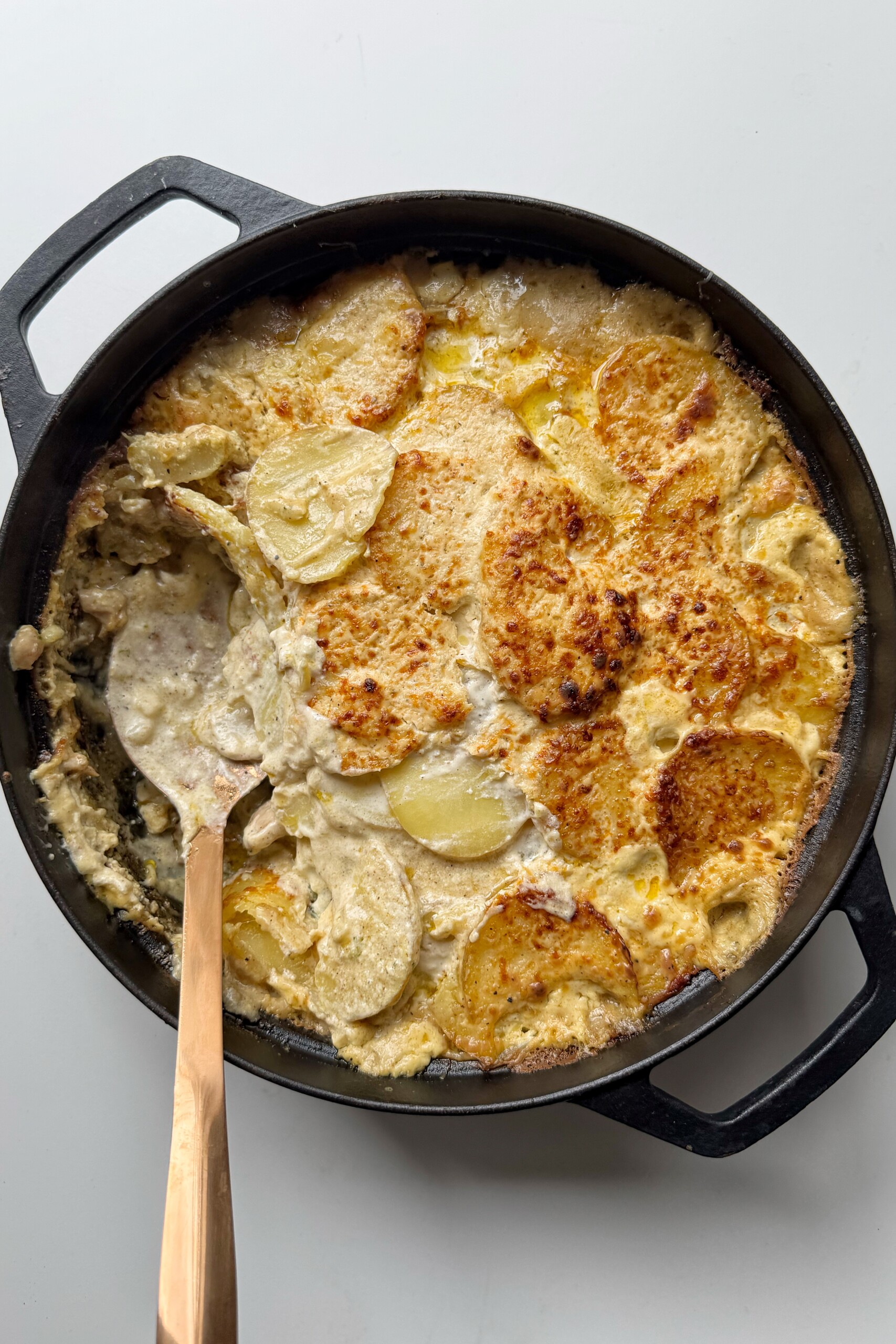 Final lady Godivas dauphinoise dish.