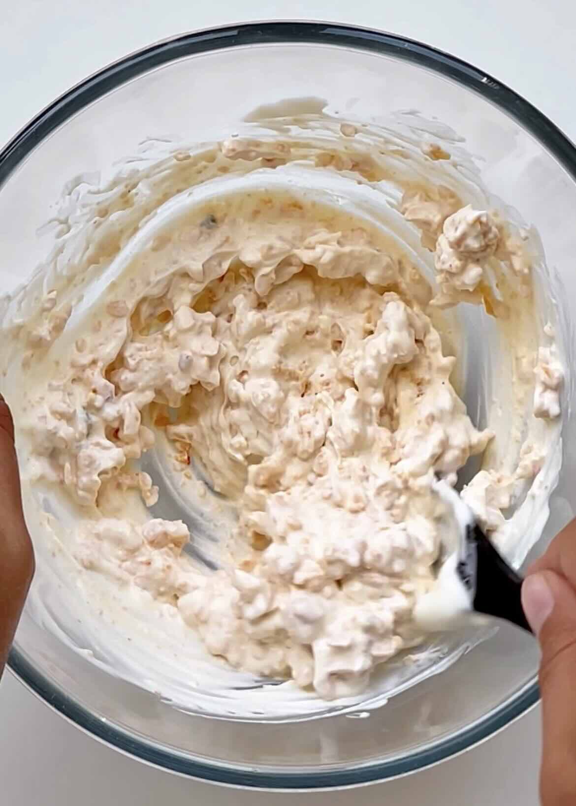 A bowl of sour cream