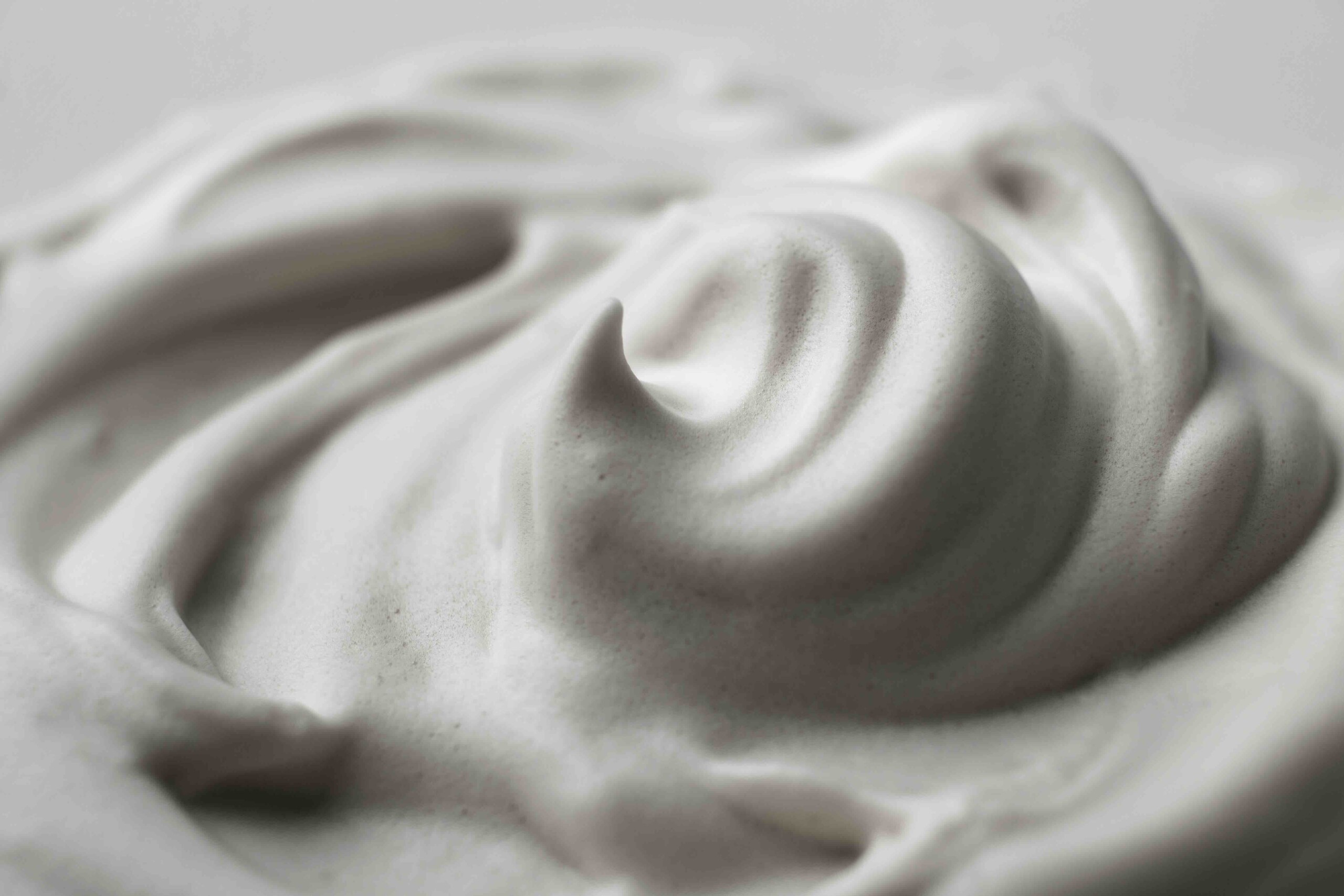 A close up shot of Crème fraîche.