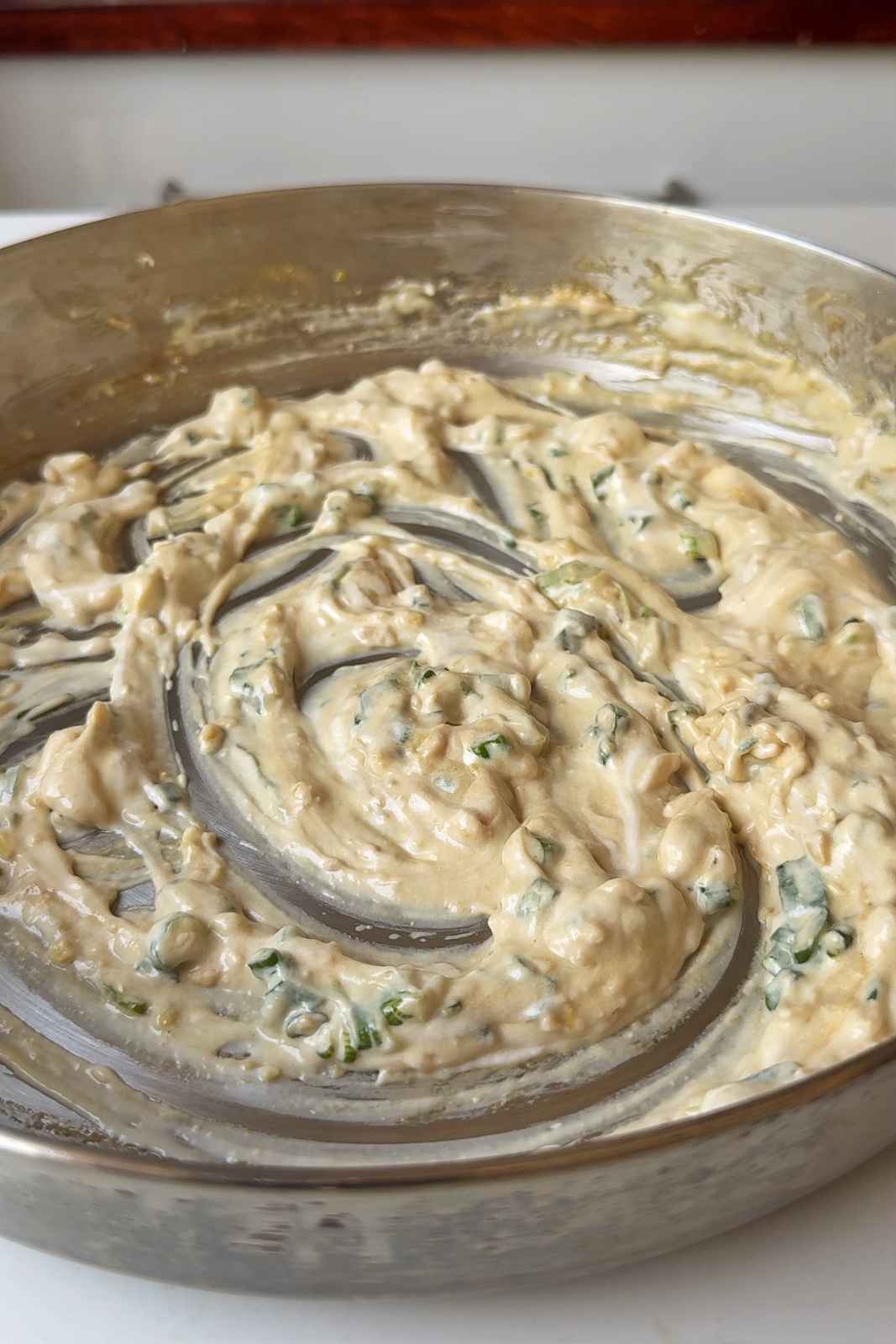 Sardine sauce in pan.